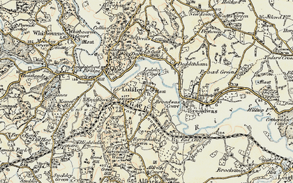 Old map of Lulsley in 1899-1902