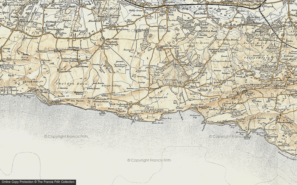 Old Map of Historic Map covering Arish Mell in 1899-1909
