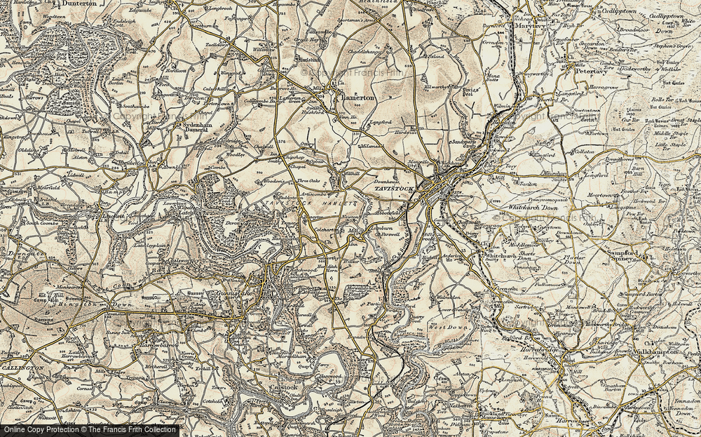 Old Map of Historic Map covering Buctor in 1899-1900