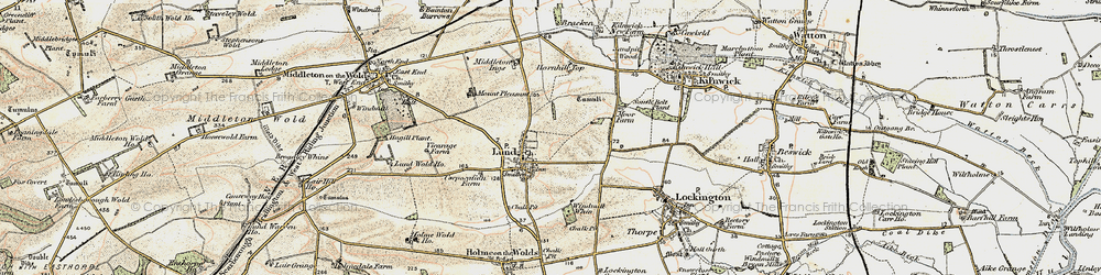 Old map of Lund in 1903