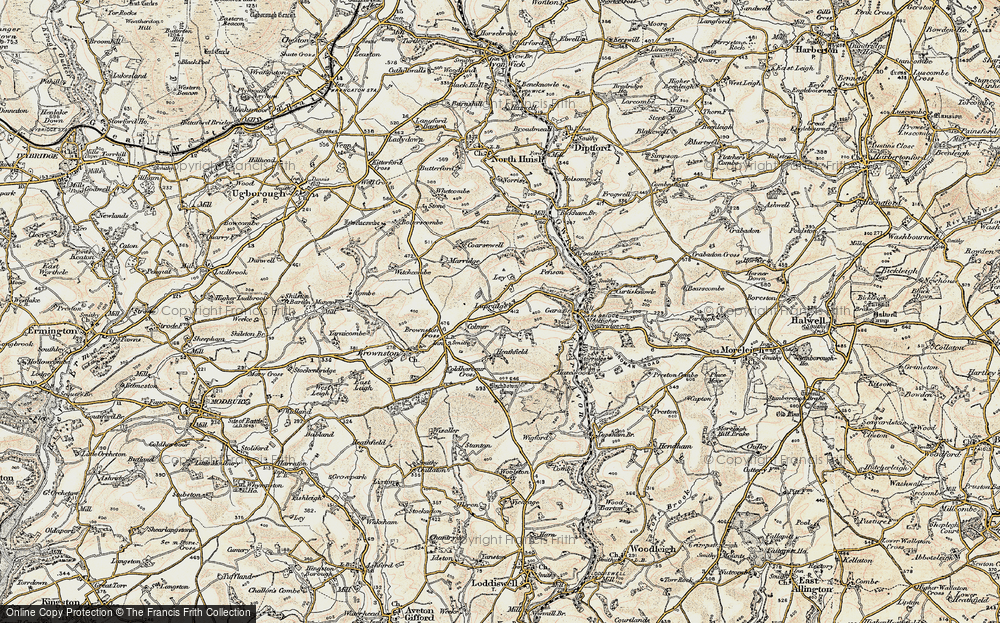 Old Map of Lupridge, 1899 in 1899