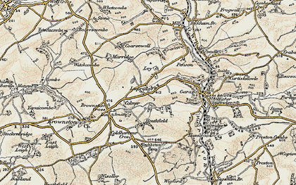 Old map of Lupridge in 1899