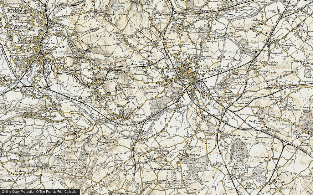 Old Map of Lupset, 1903 in 1903