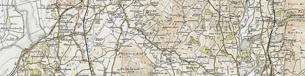 Old map of Badger Gate in 1903-1904