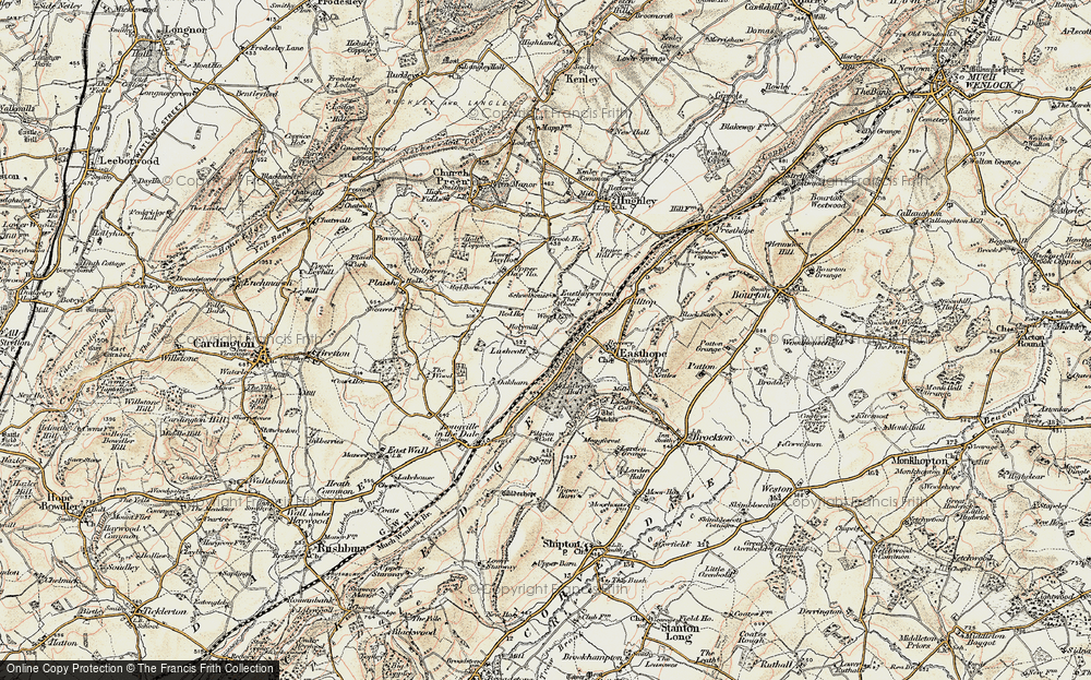 Old Map of Lushcott, 1902 in 1902