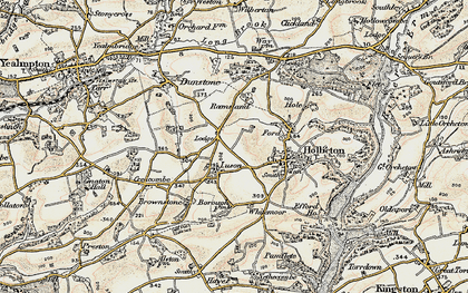 Old map of Whitemoor in 1899-1900