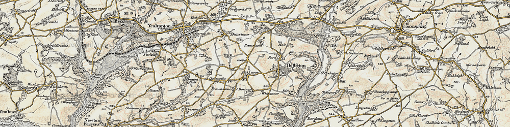 Old map of Whitemoor in 1899-1900