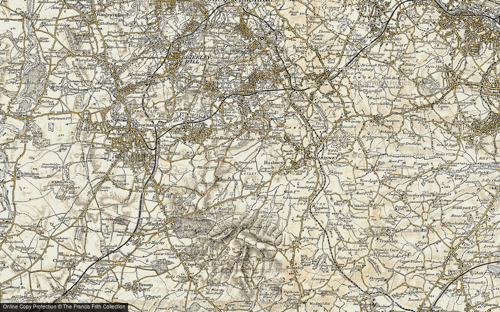 Old Map of Lutley, 1901-1902 in 1901-1902