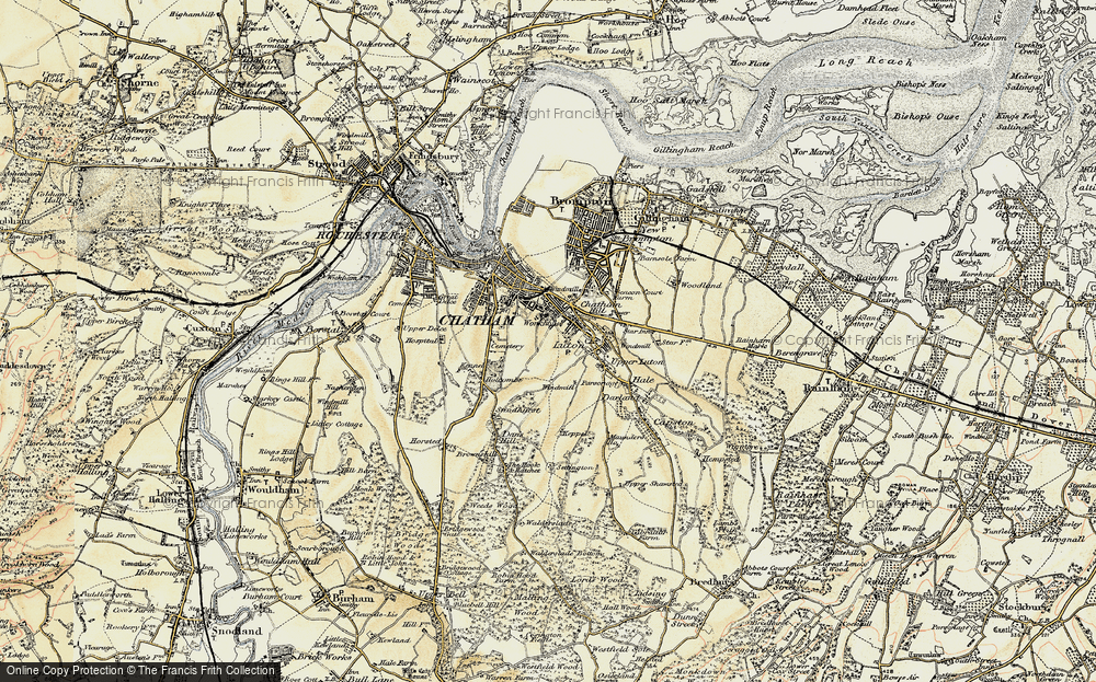 Old Map of Luton, 1897-1898 in 1897-1898