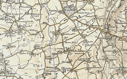 Old map of Luton in 1898-1900