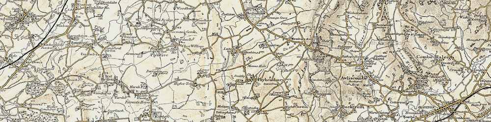 Old map of Luton in 1898-1900