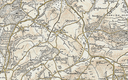 Old map of Luton in 1899