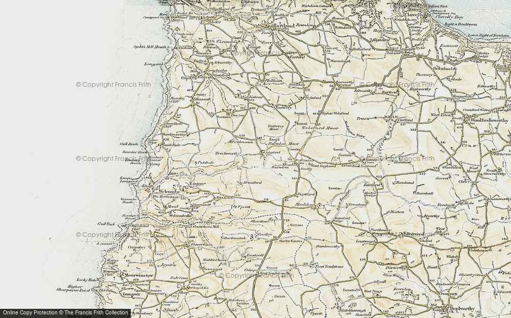 Old Map of Lutsford, 1900 in 1900