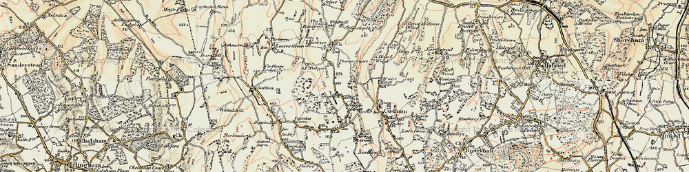 Old map of Luxted in 1897-1902