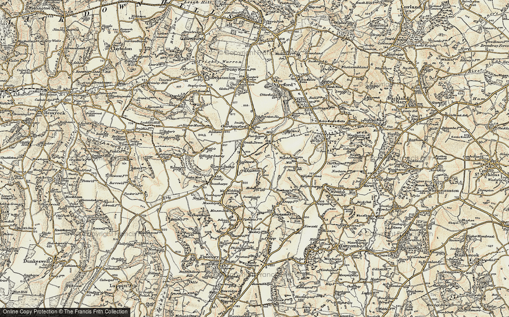 Old Map of Luxton, 1898-1900 in 1898-1900