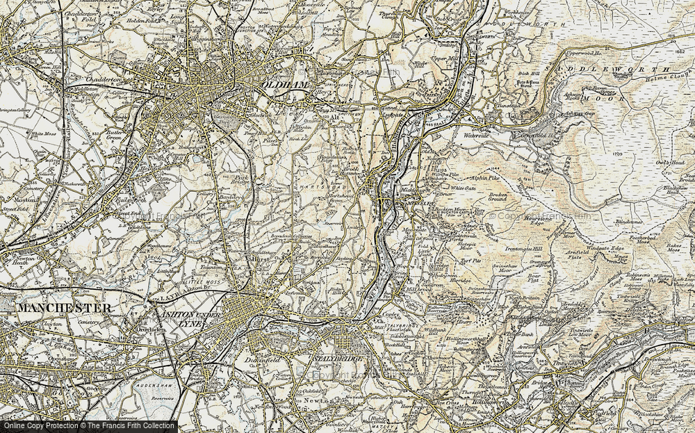 Old Map of Luzley, 1903 in 1903