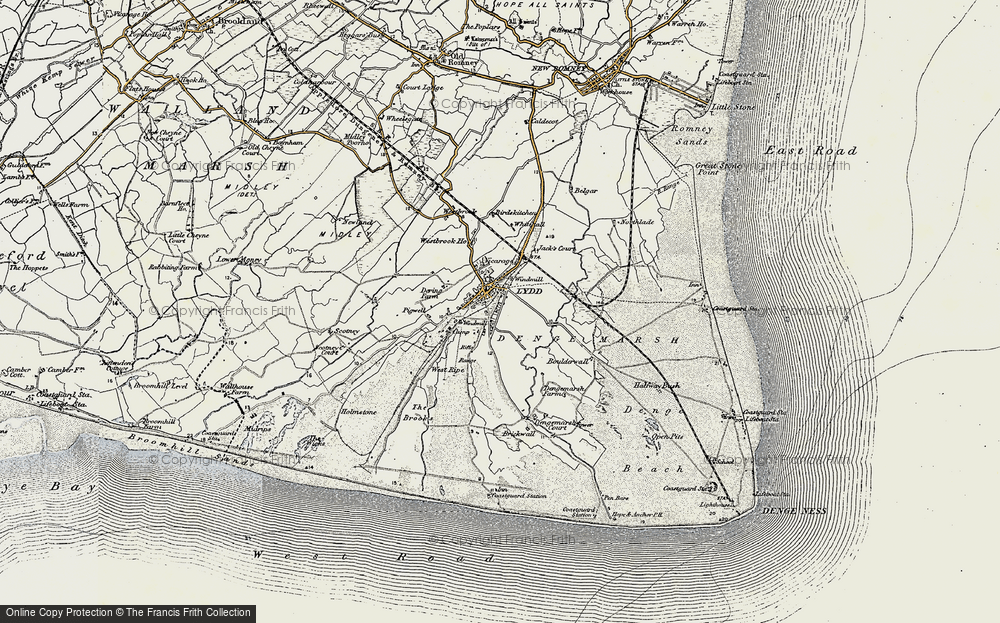 Old Map of Historic Map covering West Ripe in 1898