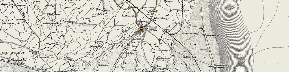 Old map of Westbroke Ho in 1898
