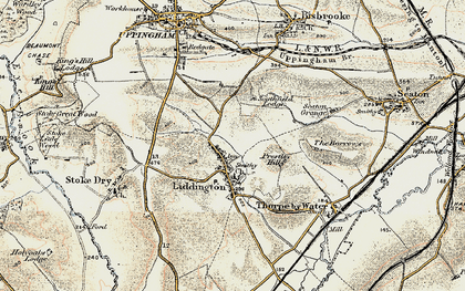 Old map of Bede Ho in 1901-1903