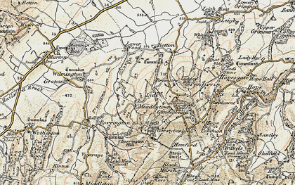 Old map of Lyde in 1902-1903
