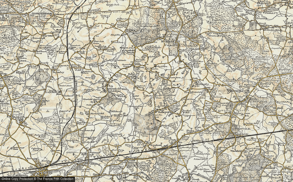 Old Map of Lyde Green, 1897-1900 in 1897-1900