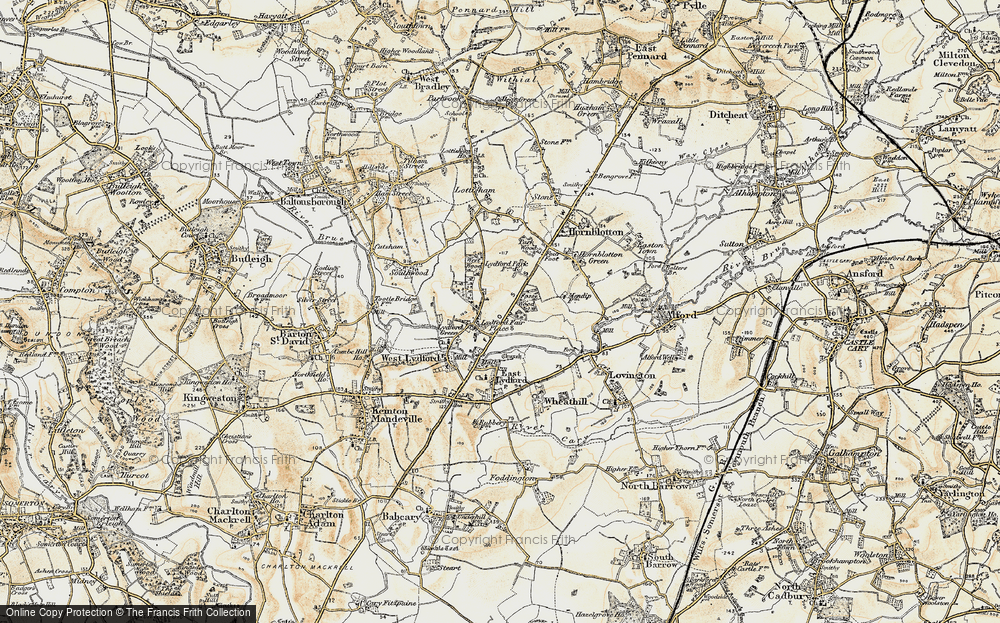 Old Map of Lydford Fair Place, 1899 in 1899