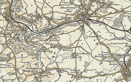 Old map of Lye Green in 1898-1899
