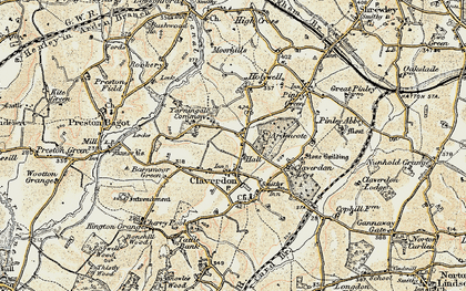 Old map of Ardencote Manor Hotel in 1899-1902