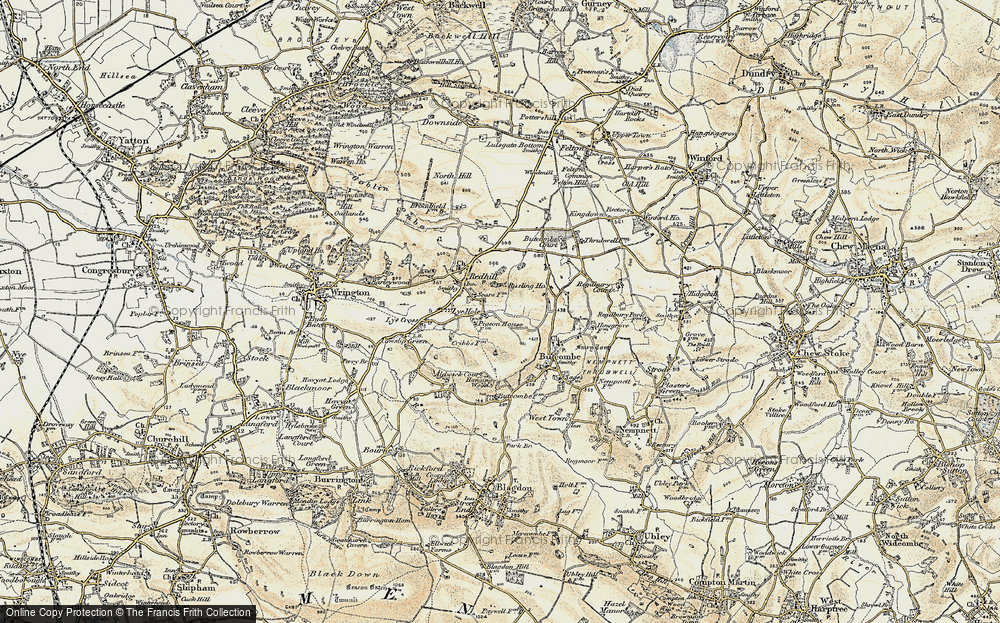 Old Map of Lye Hole, 1899 in 1899