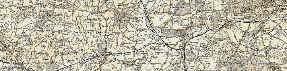 Old map of Beech Green Park in 1898
