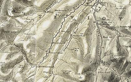 Old map of Blackcleuch in 1901-1904
