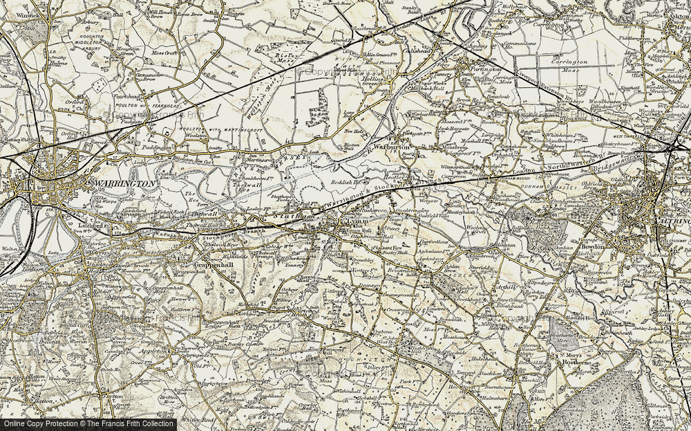 Old Map of Lymm, 1903 in 1903