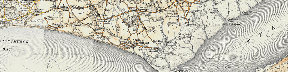 Old map of Lymore in 1899-1909