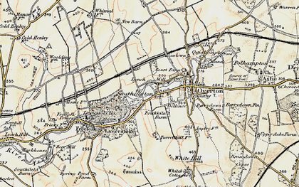 Old map of Laverstoke Ho in 1897-1900