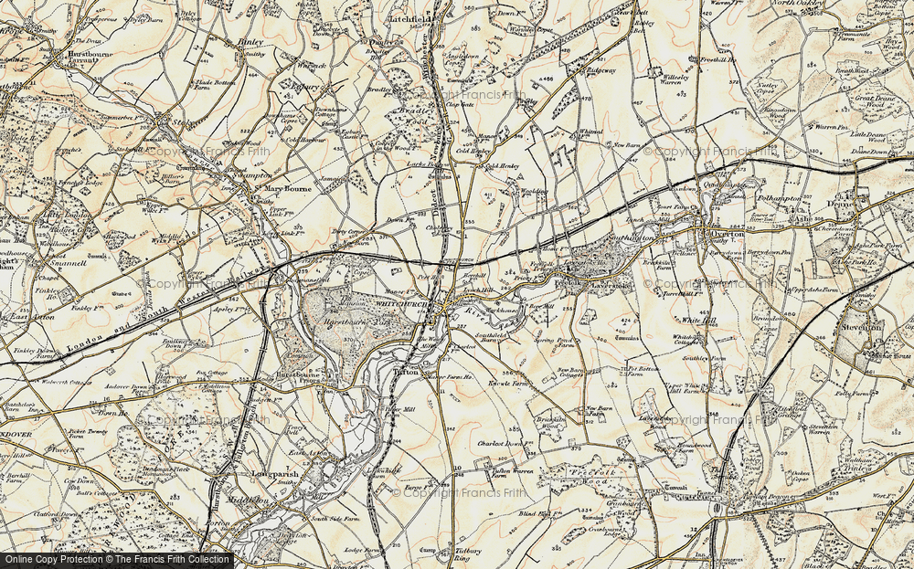 Old Map of Lynch Hill, 1897-1900 in 1897-1900
