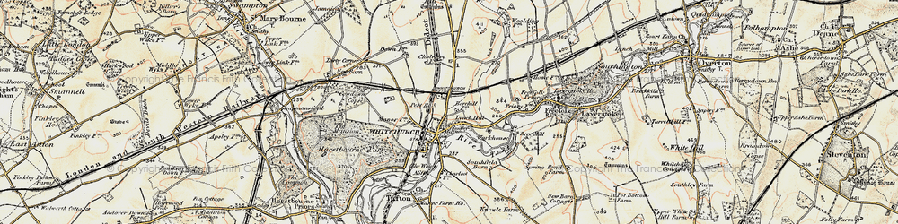 Old map of Lynch Hill in 1897-1900