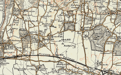 Old map of Lynch Hill in 1897-1909