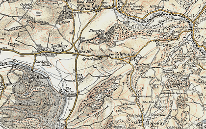 Old map of Lynchgate in 1901-1903