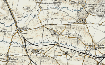 Old map of Lyndon in 1901-1903