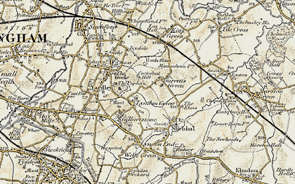 Old map of Lyndon Green in 1901-1902