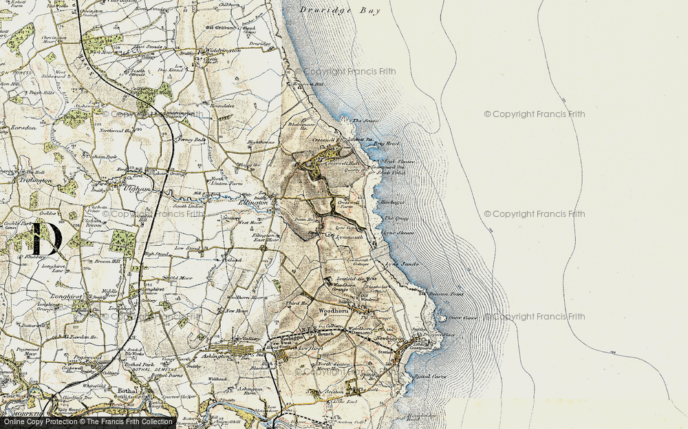 Old Map of Lynemouth, 1901-1903 in 1901-1903