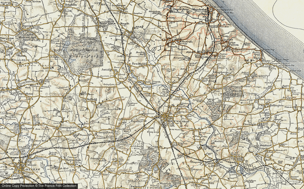 Old Map of Lyngate, 1901-1902 in 1901-1902