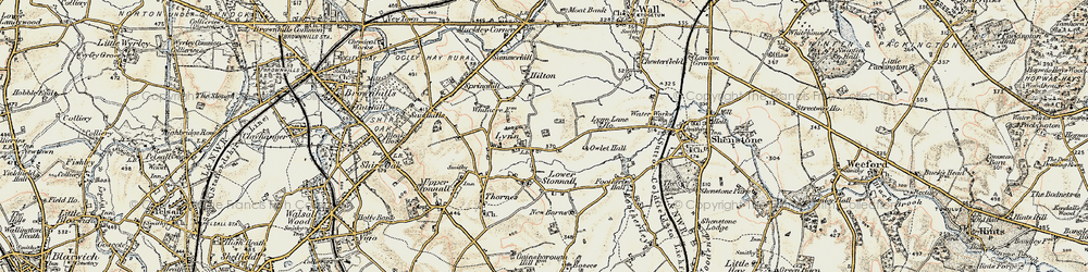 Old map of Lynn in 1902