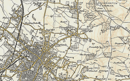 Old map of Lynworth in 1898-1900