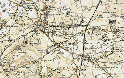 Old map of Lyons in 1901-1904