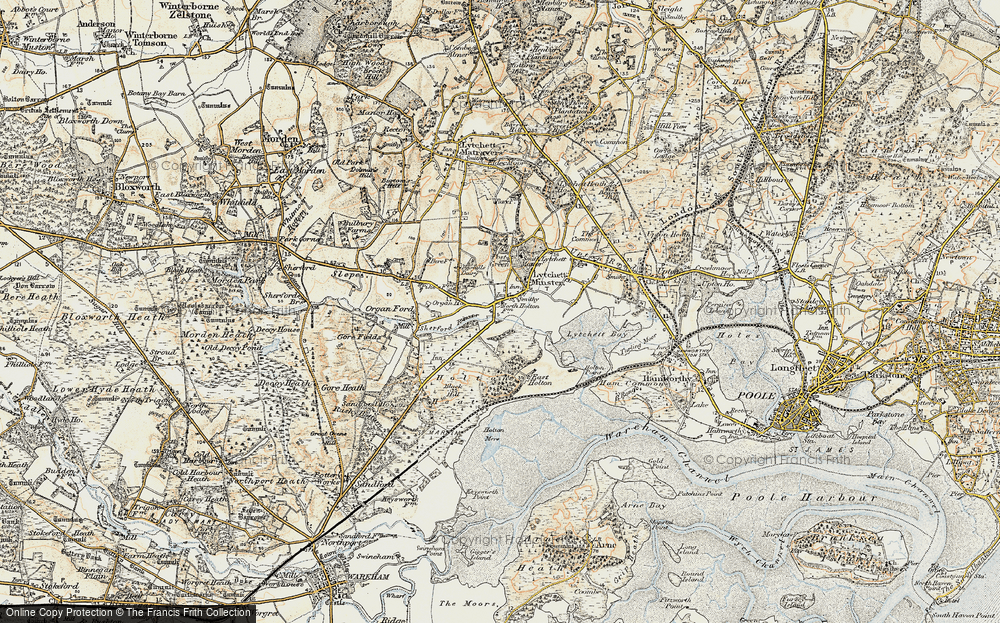 Old Map of Lytchett Minster, 1899-1909 in 1899-1909