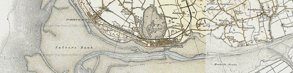 Old map of Banks Sands in 1903
