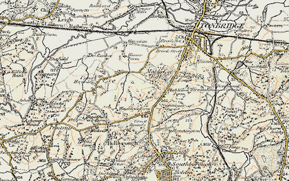 Old map of Mabledon in 1897-1898