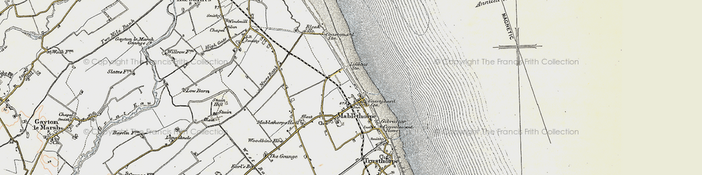 Old map of Mablethorpe in 1902-1903