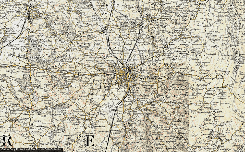 Old Map of Macclesfield, 1902-1903 in 1902-1903
